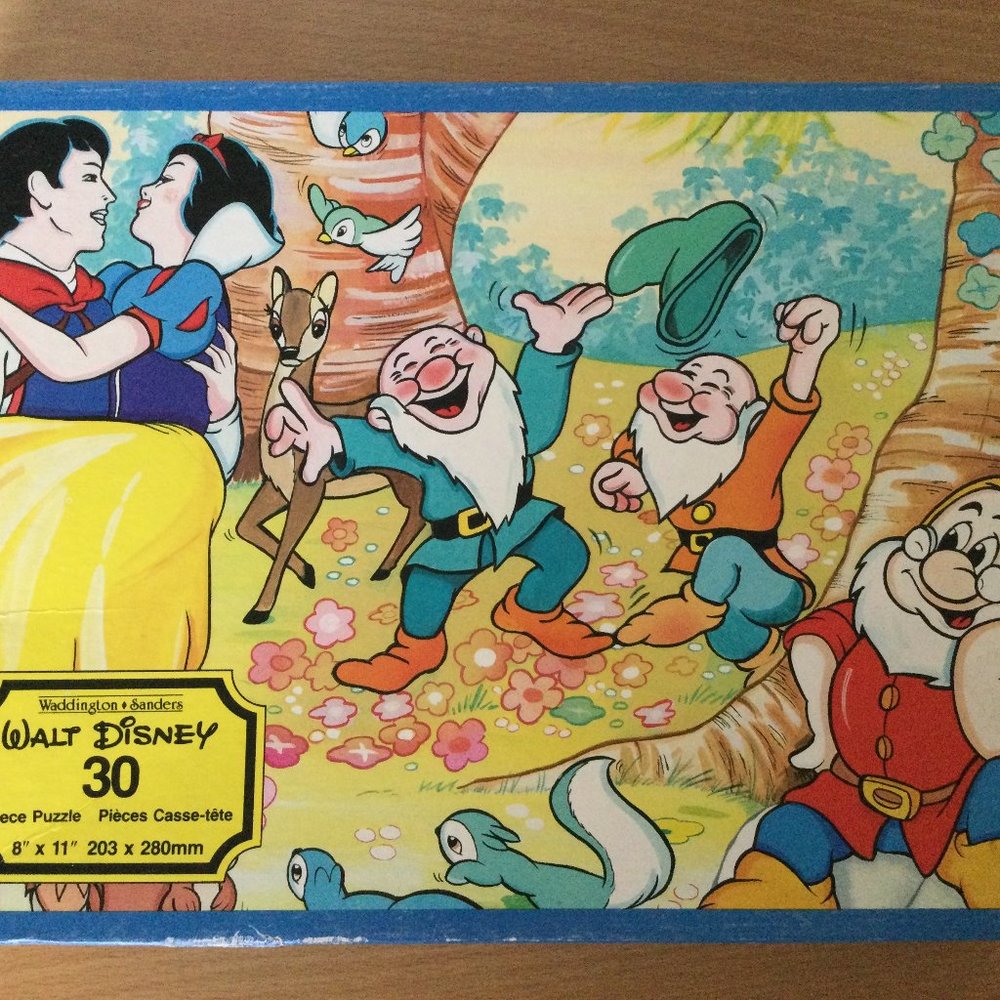 1986 Walt Disney snow white and the seven dwarfs Puzzle 30pcs Waddington Sanders
